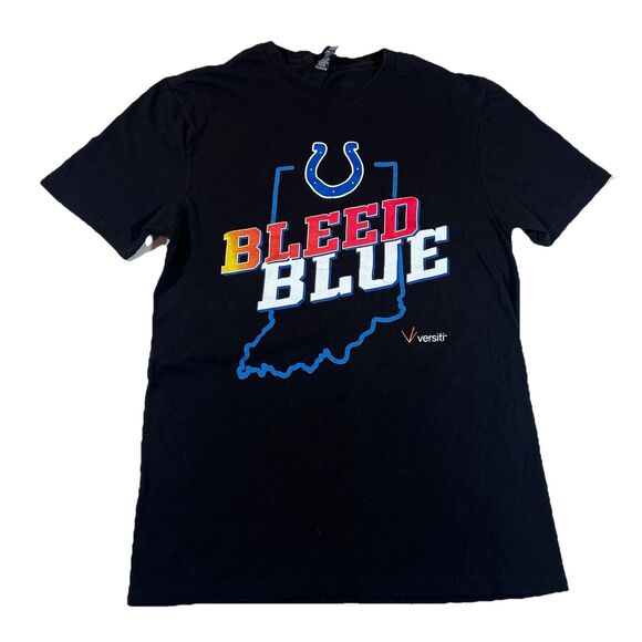 Indianapolis Colts NFL Football Bleed Blue Short Sleeve T-Shirt Men's Small - Picture 1 of 4